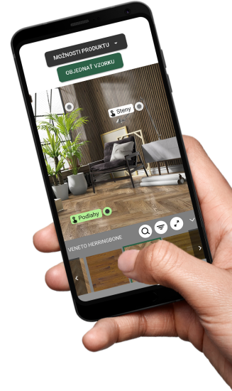 Vizualizér lamelových panelov a drevenej podlahy